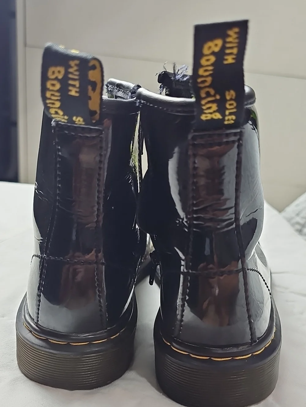 Dr Martens 15382 Black Girl Leather Ankle Boots Size 2
